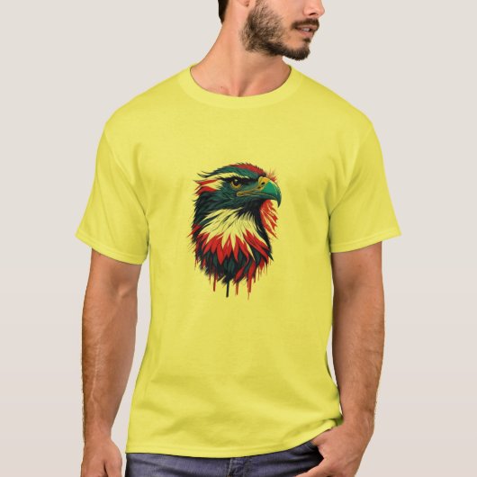 T-shirt Le vol de la liberté : le voyage de l'aigle (Devant)