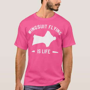 T-shirt Le vol en combinaison ailée est la vie Skydiver Sk