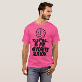 T-shirt Le Volley-ball Est Mon Joueur De Volley-ball Préfé (Devant entier)