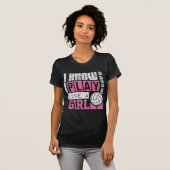 T-shirt le volleyball de jeu aiment une fille (Devant entier)