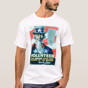 T-shirt Le volontaire et choisissent votre branche