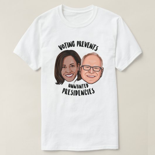 T-shirt Le Vote Empêche Les Présidences Indésirées (Design devant)
