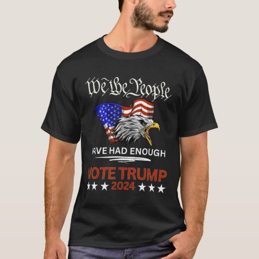 T-shirt Le Vote Républicain Trump 2024 Nous, Le Peuple, Av (Devant)