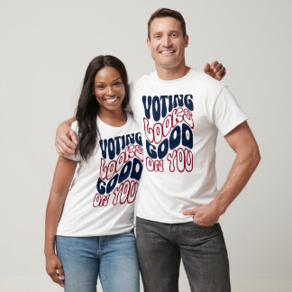 T-shirt Le Vote Vous Va Bien Graphique Rétro