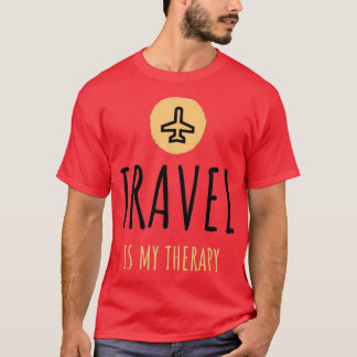 T-shirt Le voyage est ma thérapie