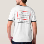 T-shirt le voyage est plus important que la destination (Dos)