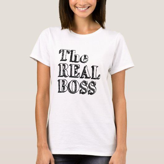 T-shirt Le vrai patron (Devant)