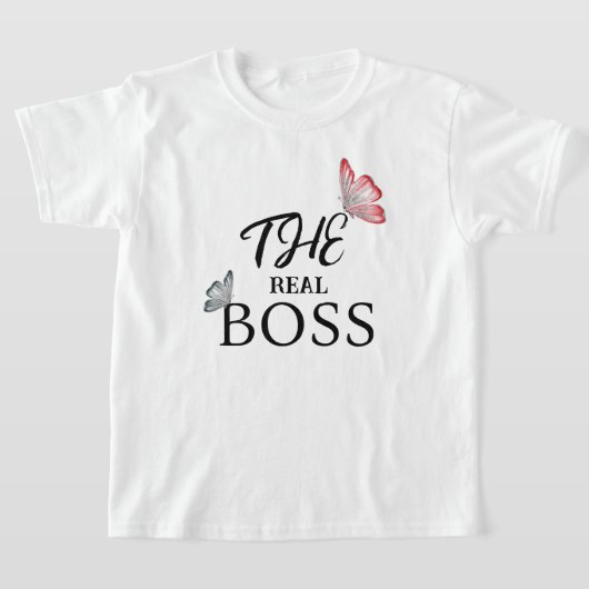 T-shirt Le vrai patron (Poser)