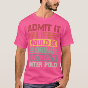 T-shirt Le Water Polo Legend Rétro Nage Hommes Pol d'eau