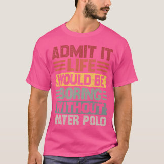 T-shirt Le Water Polo Legend Rétro Nage Hommes Pol d'eau