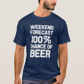 T-shirt Le week-end a prévu la possibilité de 100% de la (Devant)