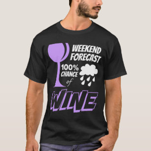 T-shirt Le week-end a prévu la possibilité nuageuse de
