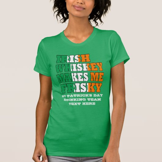 T-shirt Le whiskey irlandais me rend vif (Devant)