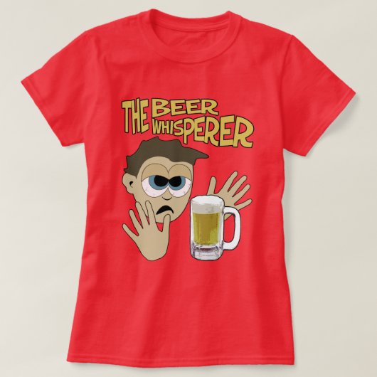 T-shirt Le Whisperer de bière (Design devant)