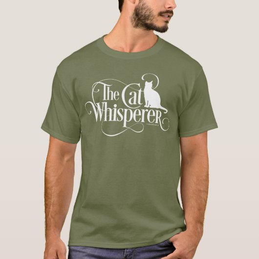 T-shirt Le Whisperer de chat (Devant)