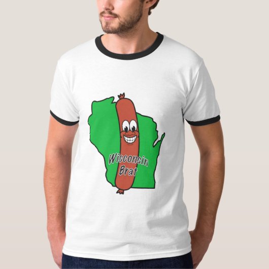 T-shirt Le Wisconsin Bratman (Devant)