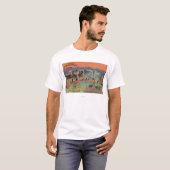 T-shirt Le Wyoming (capitale de l'État/fleur) (Devant entier)