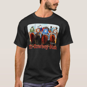 T-shirt Le Wyoming De L'État Cowboy