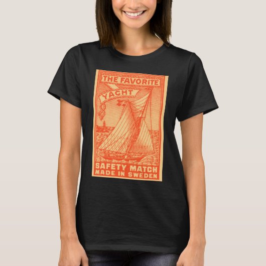 T-shirt Le Yatch, design Matchbox vintage (Devant)