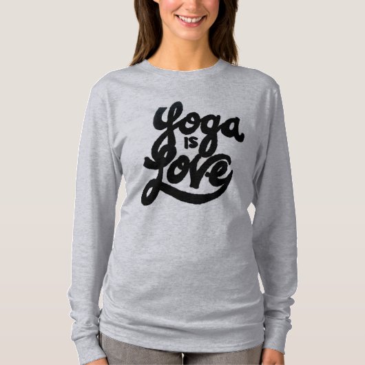 T-shirt le yoga est amour (Devant)