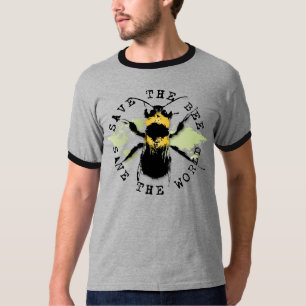 T-shirt Le yoga parlent : Sauvez les économies d'abeille