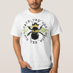 T-shirt Le yoga parlent : Sauvez les économies d'abeille