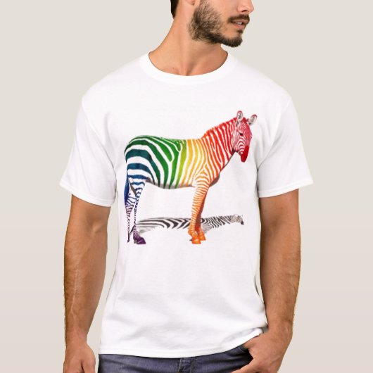 T-shirt Le zèbre badine la pièce en t (Devant)