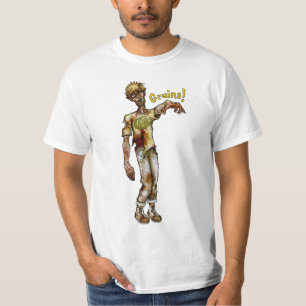 T-shirt Le zombi végétalien veut vos grains