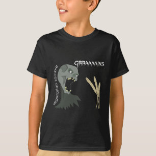 T-shirt Le zombi végétarien veut Graaaains !