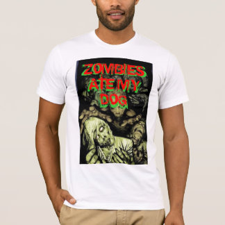 T-shirt le zombi, ZOMBIS A MANGÉ MON   CHIEN, ZOMBIS A