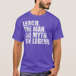 T-shirt Leach Nom de famille Leach nom de famille Leach no