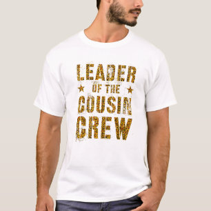T-shirt LEADER DE L'ÉQUIPAGE DE COUSIN Empreinte de léopar