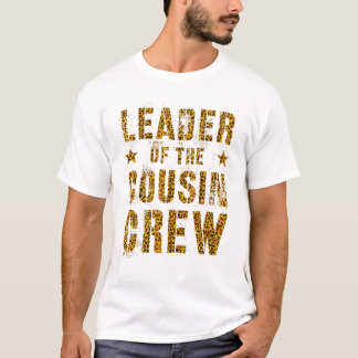 T-shirt LEADER DE L'ÉQUIPAGE DE COUSIN Empreinte de léopar