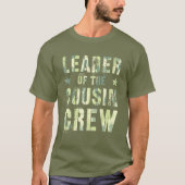 T-shirt LEADER DE L'ÉQUIPAGE DE COUSIN Funny Camo Summer V (Devant)