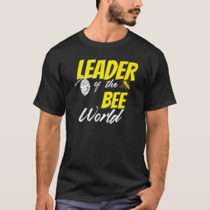 T-shirt Leader Du Monde De L'Abeille Apiariste Miel