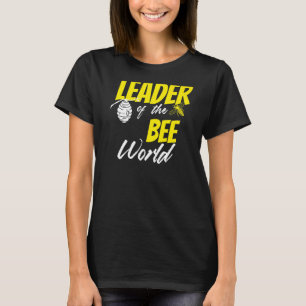 T-shirt Leader Du Monde De L'Abeille Apiariste Miel