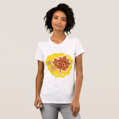 T-shirt Leaf Me Breathless | Cute Autumn Leaf Pun Sticker (Devant entier)