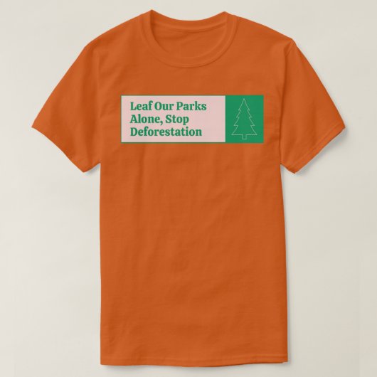 T-shirt Leaf Our Parks (Design devant)
