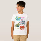 T-shirt Leaf, sky, fire, sea Dragon pixel art (Devant entier)