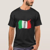 T-shirt Leaning Tower of Pisa in Tuscany with Italy Flag (Devant)