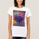 T-shirt Leanne Personalized White Shirt – Gift for Her (Devant)