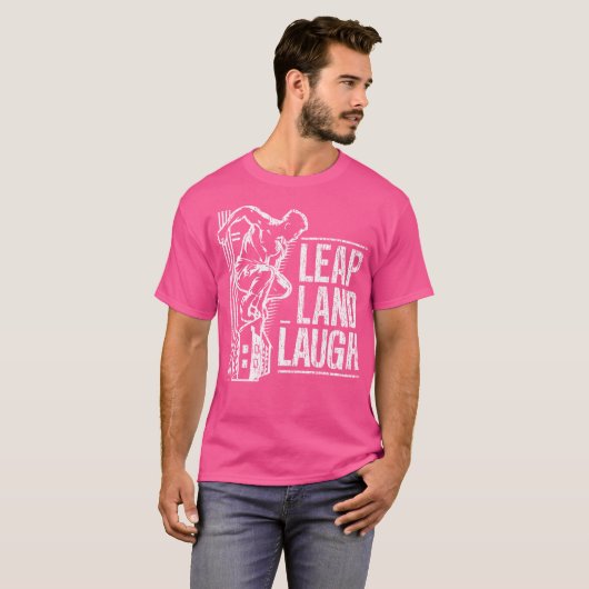 T-shirt Leap And Laugh Parkour (Devant entier)