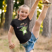 T-shirt Leap Année Cute Happy Frog Moderne Typographie Vin