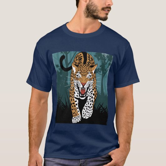 T-shirt Leapard stylisé (Devant)