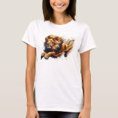 T-shirt Leaping Lion Big Cat (Devant)