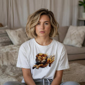 T-shirt Leaping Lion Big Cat