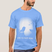 T-shirt Learn to Fight Alone – Lion Under Moonlight (Devant)