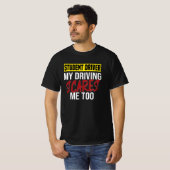 T-shirt Learner Driving School Driving License Novice (Devant entier)
