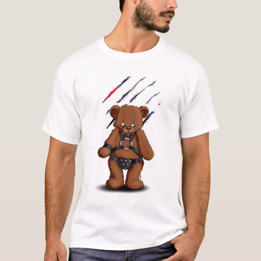 T-shirt Leather Gay bear (Devant)