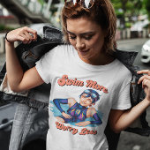 T-shirt L'eau est mon joyeux endroit Bold plonger dans l'e